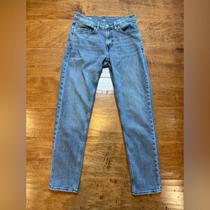 ZARA Gray High Rise Stretch Denim Jeans